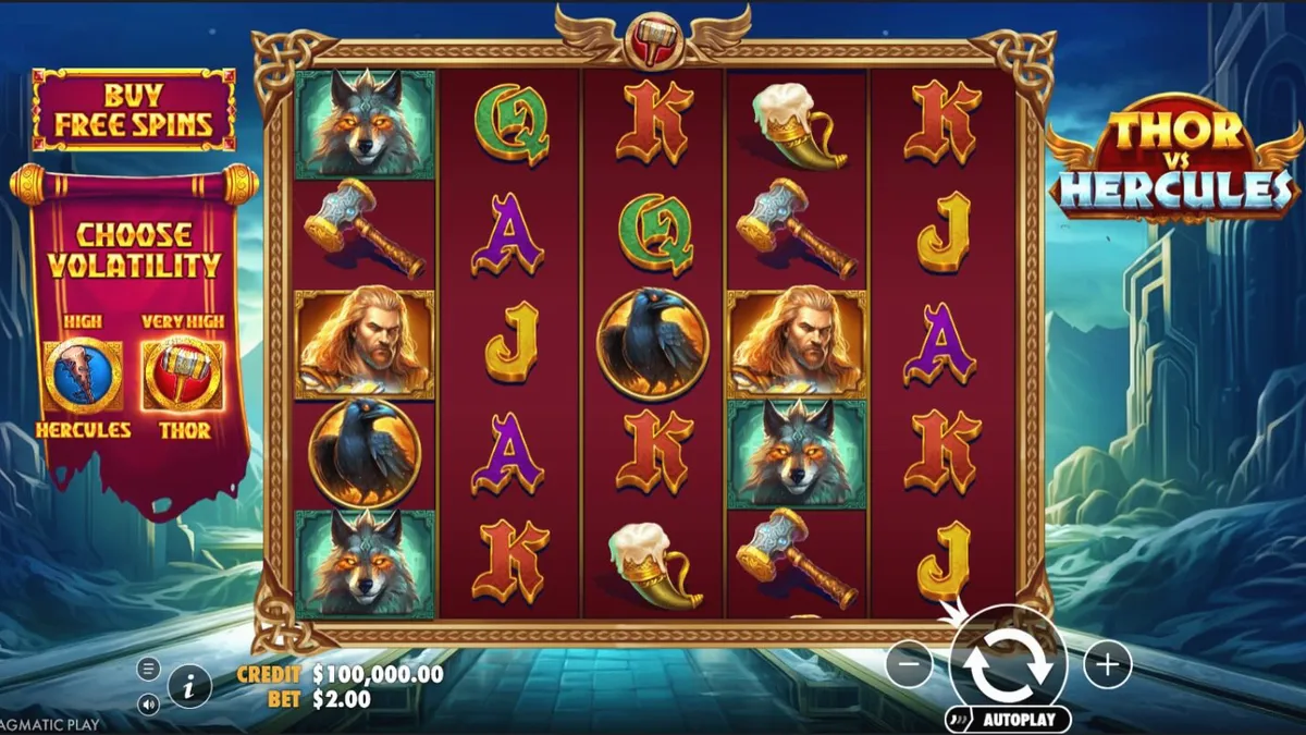Thor dan Hercules berhadapan dalam slot epik Pragmatic Play